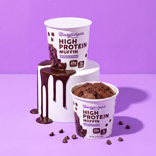 Double Chocolate Protein Muffins