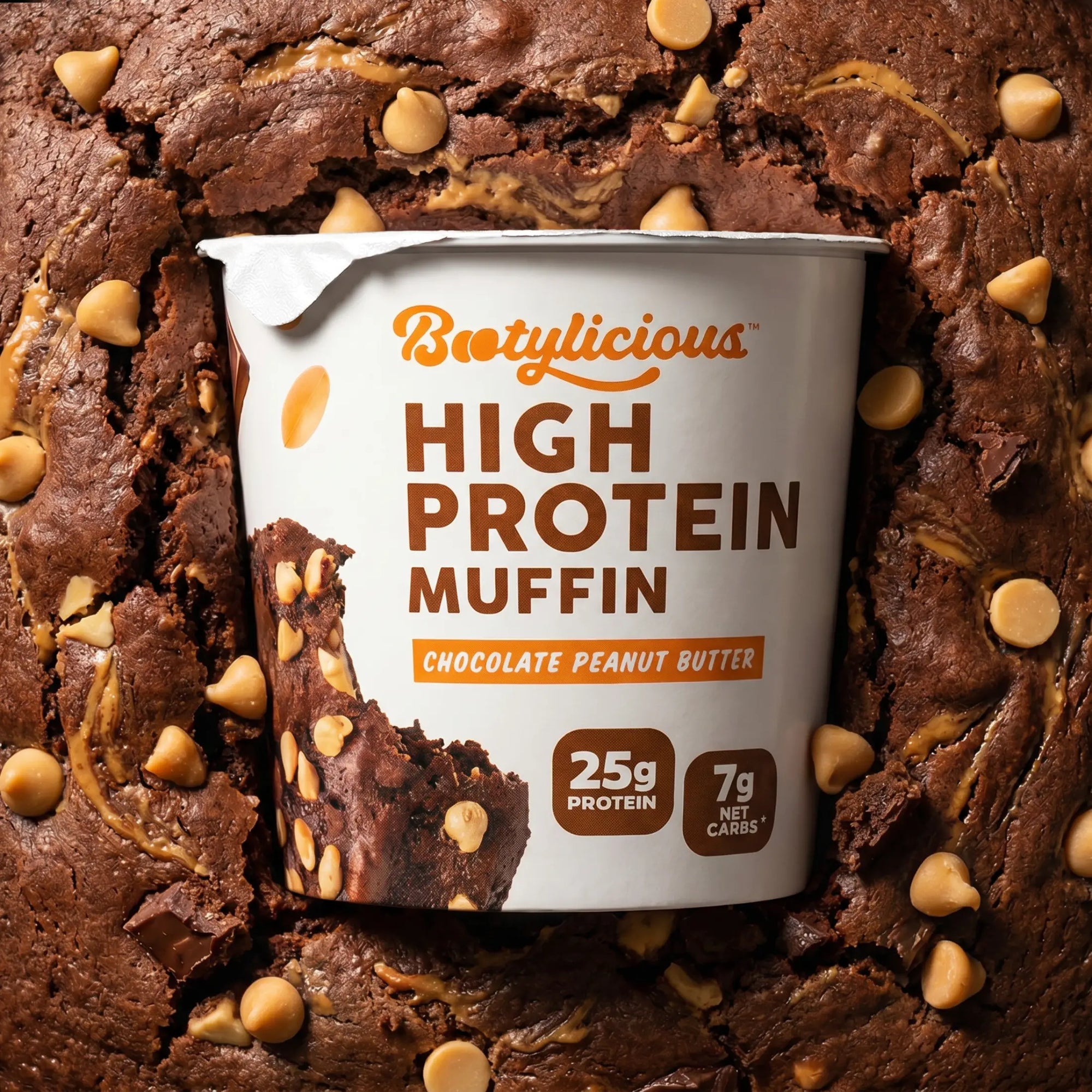 Chocolate Peanut Butter Protein Muffins