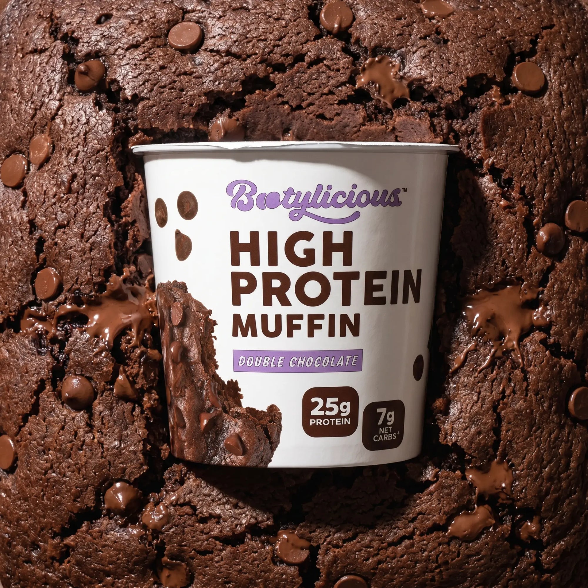Double Chocolate Protein Muffins