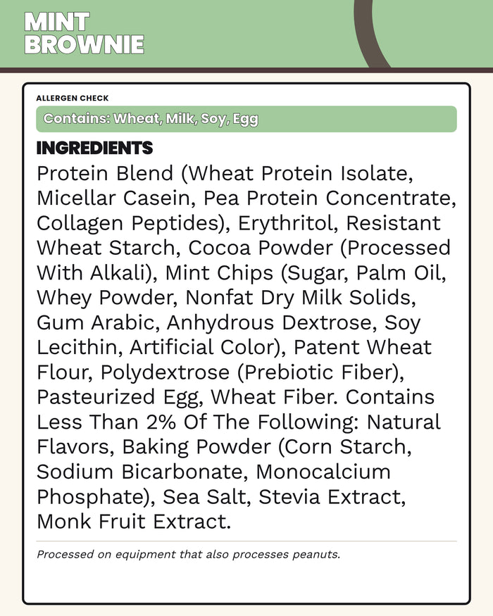 Mint Brownie Protein Muffins