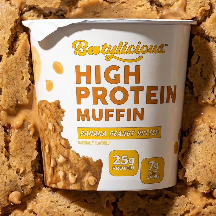 Banana Peanut Butter High Protein Muffin