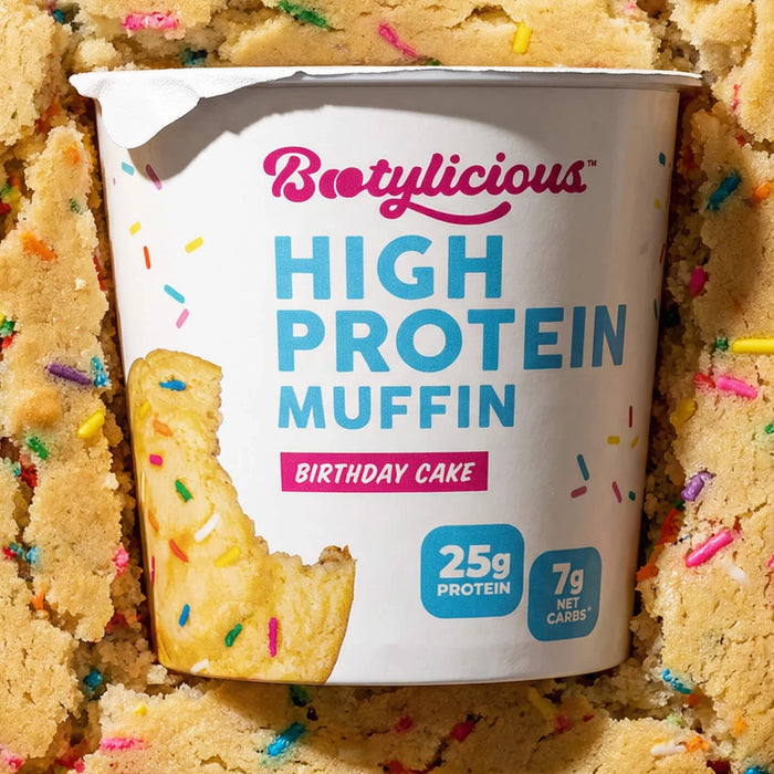 Birthday Cake High Protein Muffin